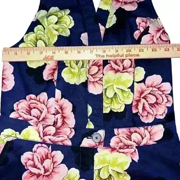 Anthropologie Maeve Sz 2 Retro Floral Romper Cruise Concert Party - Picture 11 of 14